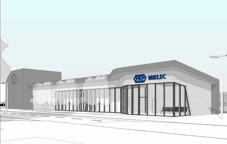 Nowy dworzec w Mielcu będzie parterowy o geometrycznej bryle z przeszkloną fasadą