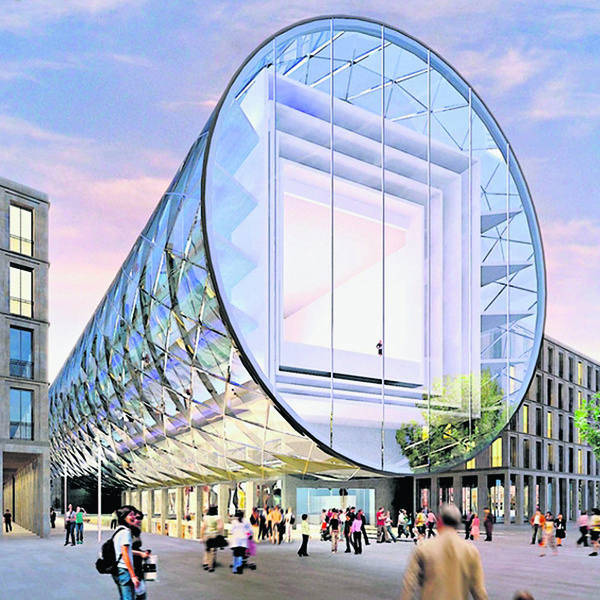 Nie powstanie szklana rura Specjalnej Strefy Sztuki autorstwa architektów niemieckich z pracowni Moeller Architekten + Ingenieure.  