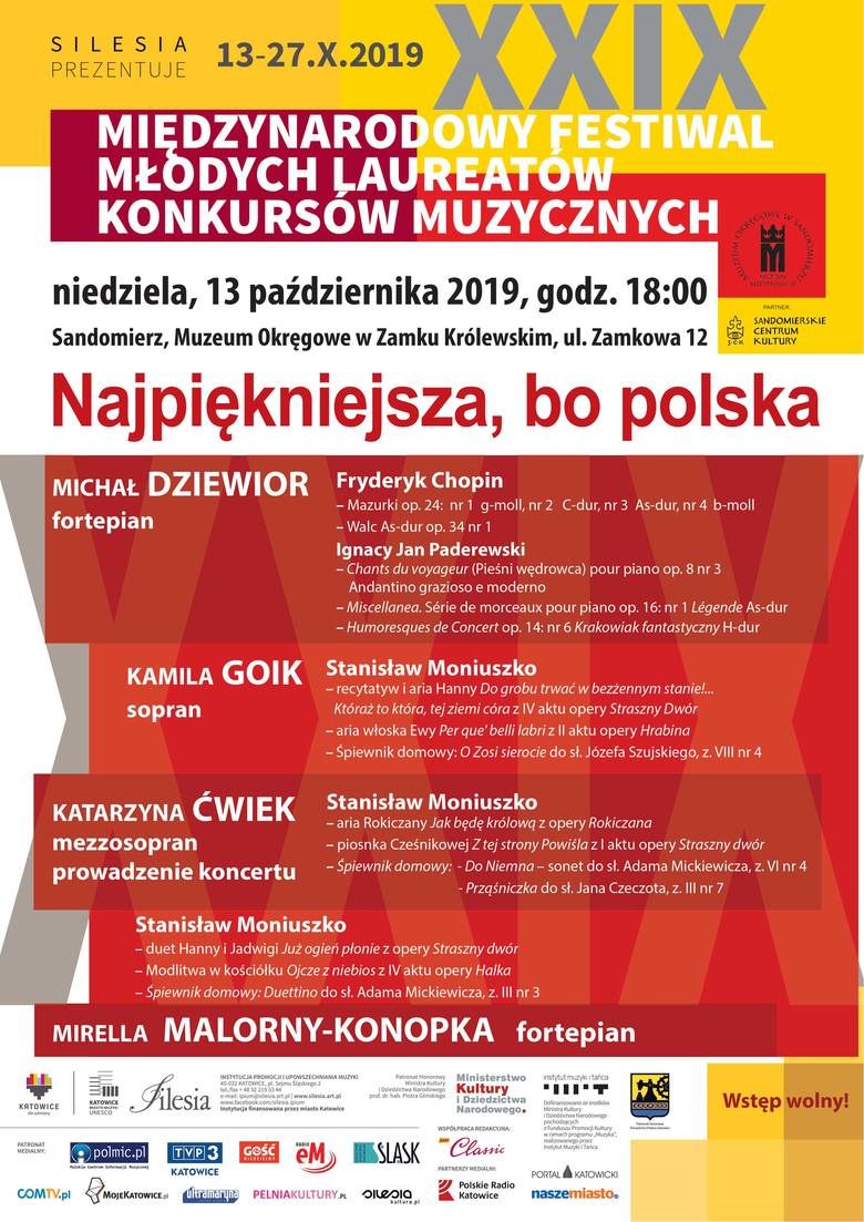 Koncert pod tytułem „Najpiękniejsza, bo polska” w Muzeum Okręgowym w Sandomierzu  