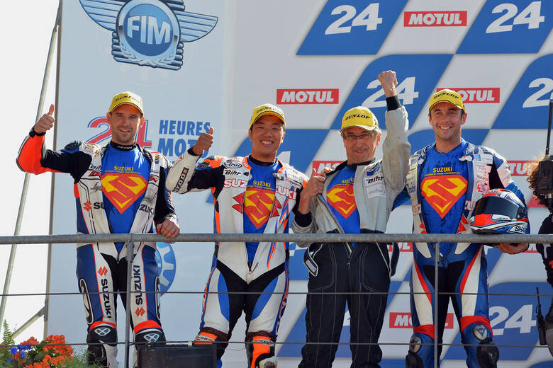 SERT podium Le Mans, Fot: Suzuki