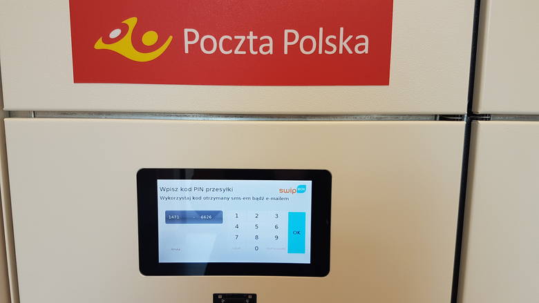 Tak wygląda pierwszy automat paczkowy Poczty Polskiej. Działa podobnie jak paczkomat Inpostu