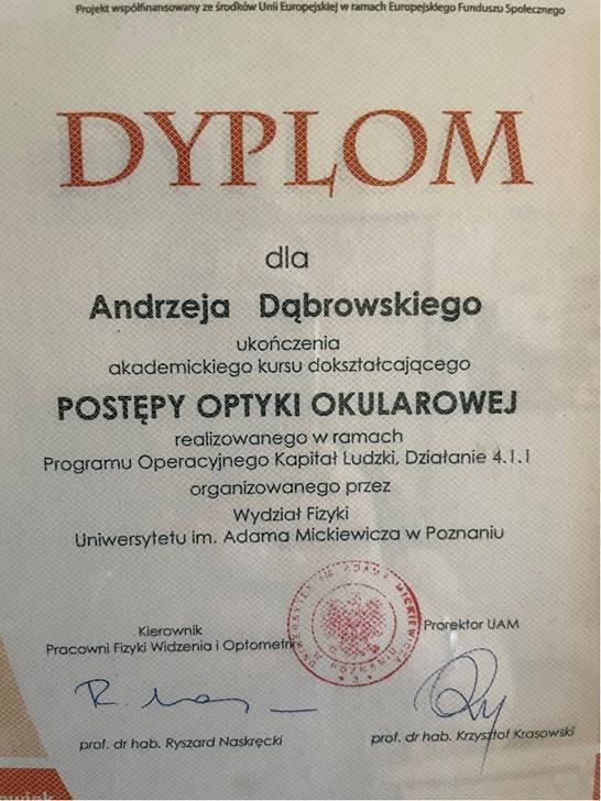 Zakład Optyczny Andrzej Dąbrowski                                         