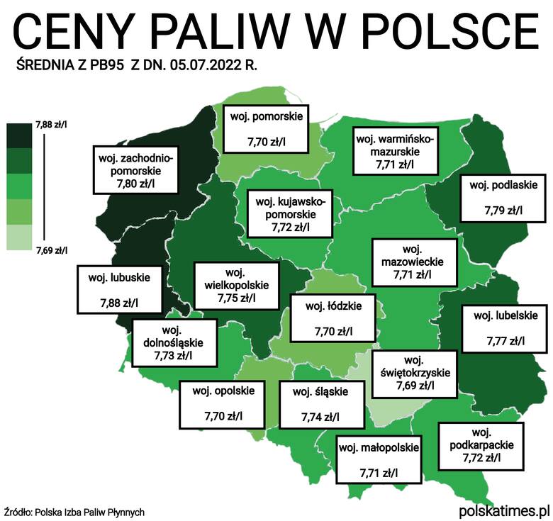 Ceny paliw w Polsce. Zobacz, gdzie zapłacisz najmniej