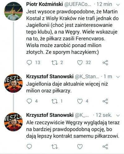 Piotr Koźmiński i Krzysztof Stanowski zdradzają szczegóły potencjalnego transferu Martina Kostala.
