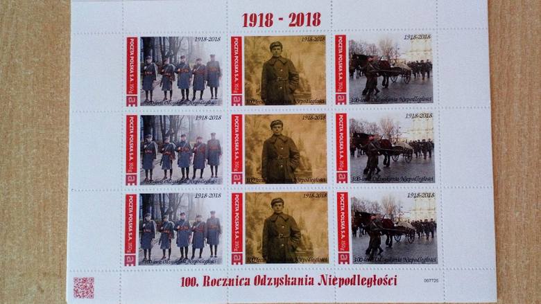 Łowickie znaczki na 100-lecie odzyskania niepodległości przez Polskę [ZDJĘCIA]