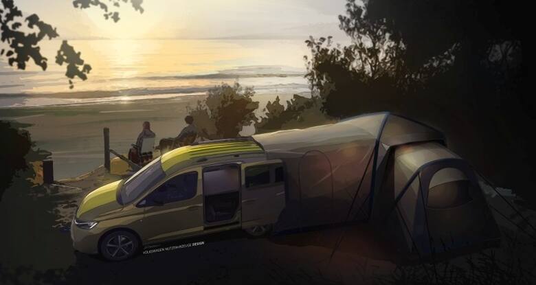 Volkswagen Samochody Dostawcze prezentuje pierwsze rysunki i informacje na temat modelu będącego następcą Caddy Beach. Mini-kamper bazuje na nowym modelu
