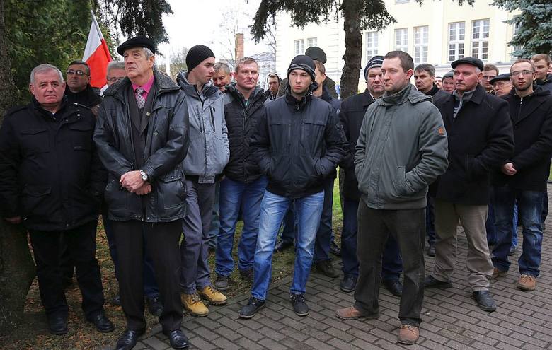 Protest rolników w Sępólnie.