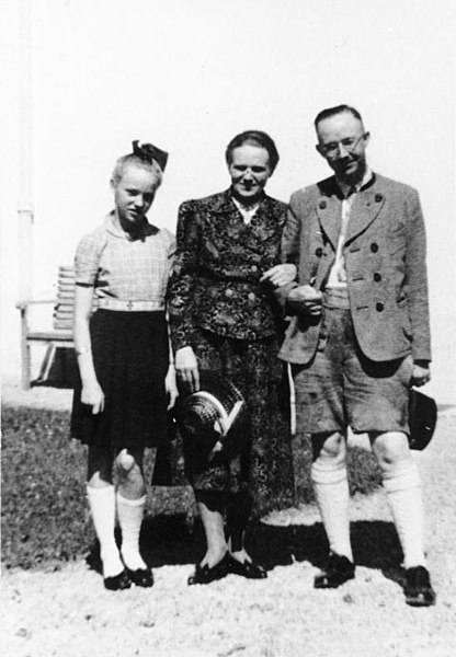Heinrich Himmler z córką Gudrun