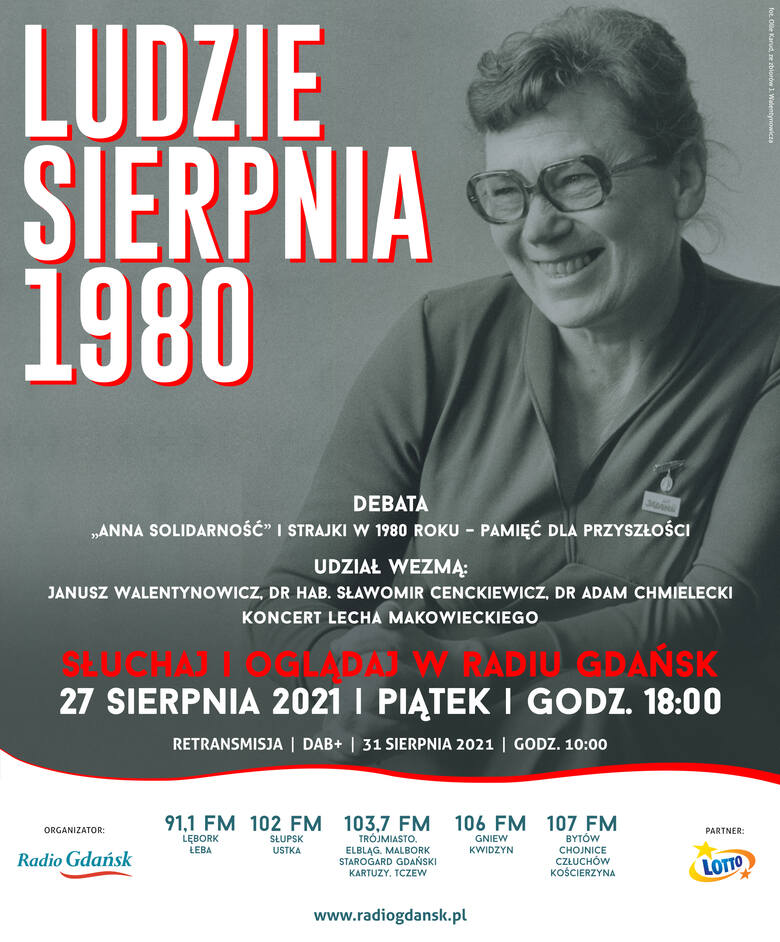 Radio Gdańsk w hołdzie bohaterom Sierpnia 1980 r. W piątek debata poświęcona m.in. Annie Walentynowicz