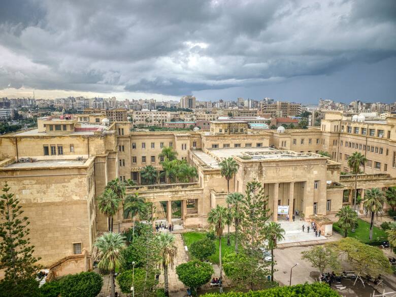 Widok na zabudowania Aleksandrii