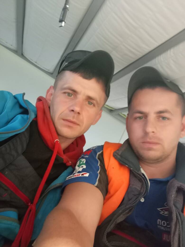 Dima, z bratem Jurą, jeszcze w Polsce