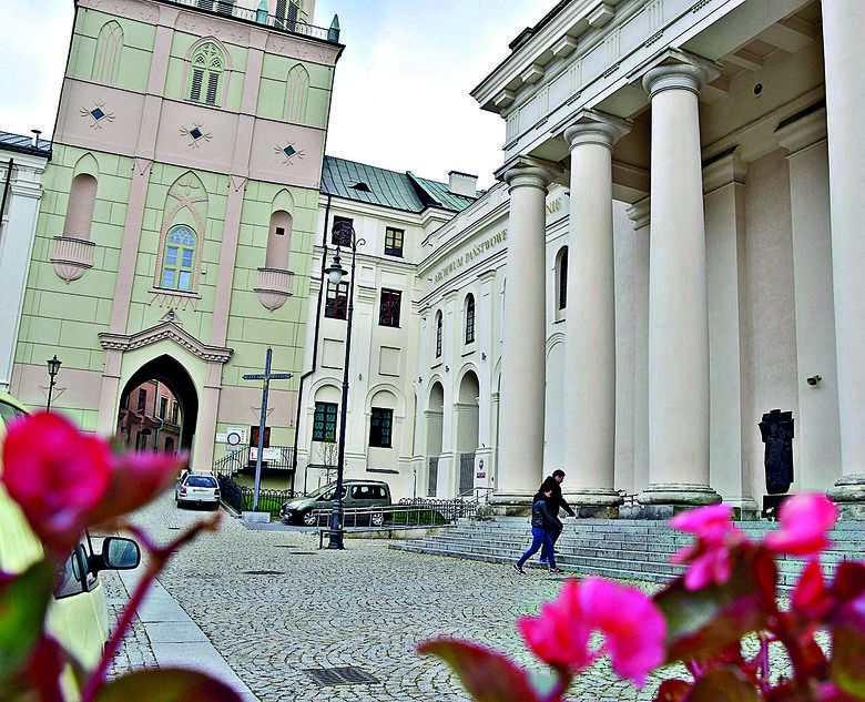Zabudowania pojezuickie w Lublinie, czyli miejsce gdzie przyszły pisarz chodził do szkoły realnej.