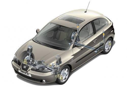 Fot. Seat: Ibiza ma płytę podłogową VW Polo z nieskomplikowaną konstrukcją zawieszenia – z przodu kolumny McPhersona, z tyłu belka skrętna i wahacze