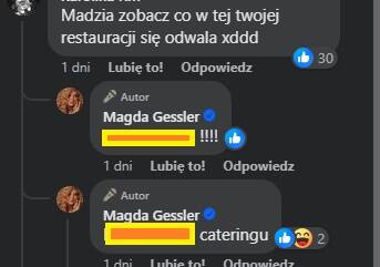 Magda Gessler odpowiada na krytykę cateringu.