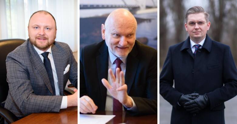 Od lewej: wiceprezydent Paweł Gulewski, prezydent Michał Zaleski oraz wiceprezydent Adrian Mól. Poznajcie ich oświadczenia majątkowe. 