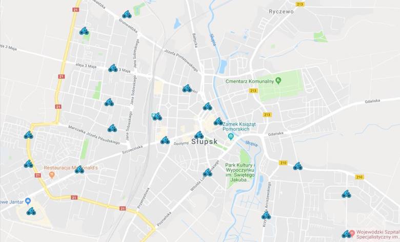 Rower miejski w Słupsku: będzie 20 stacji i 240 rowerów [mapka]