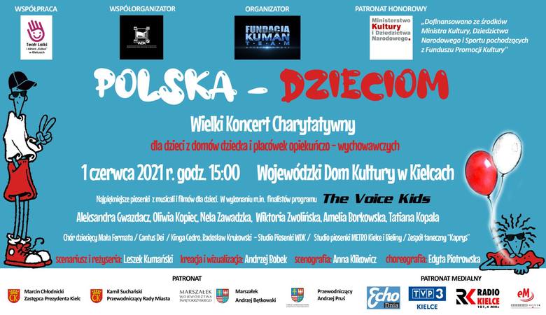Wyjątkowy Dzień Dziecka w Kielcach. Dla potrzebujących maluchów wystąpią gwiazdy The Voice Kids