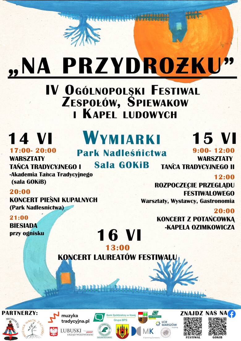 W trakcie weekendu (15-16.06) Gminny Ośrodek Kultury i Biblioteka organizują IV Ogólnopolski Festiwal Zespołów, Śpiewaków i Kapel ludowych „Na Przyd