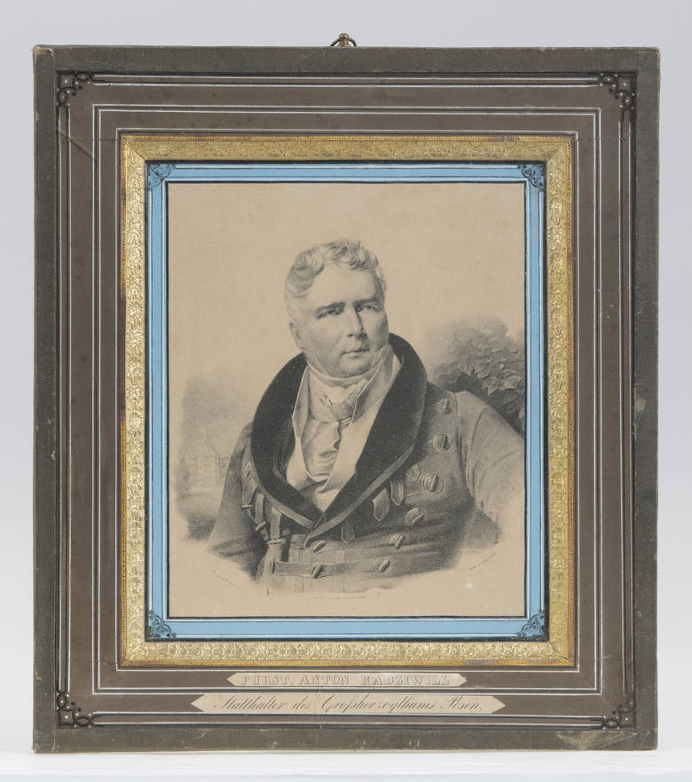Portret Antoniego Henryka Radziwiłła na tle Antonina. 1827–1831,własność Muzeum w Nieborowie i Arkadii, nr inw. NB 222 MNW 