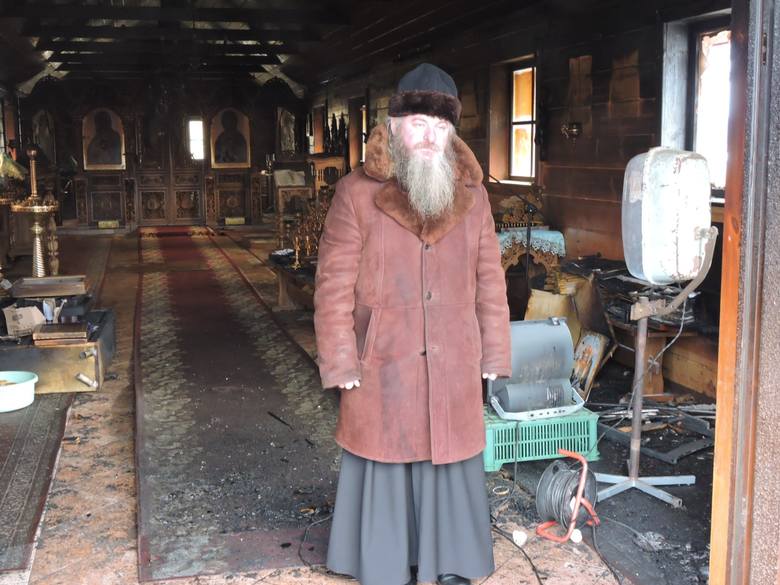 Pożar cerkwi w skicie w Odrynkach spowodował olbrzymie straty