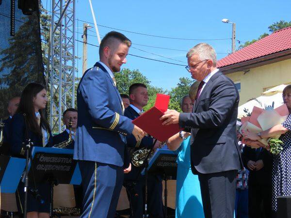 Z okazji jubileuszu 150-lecia działalności Orkiestra Dęta Głębowice otrzymała wiele gratulacji i życzeń, w tym od wójta gminy Osiek