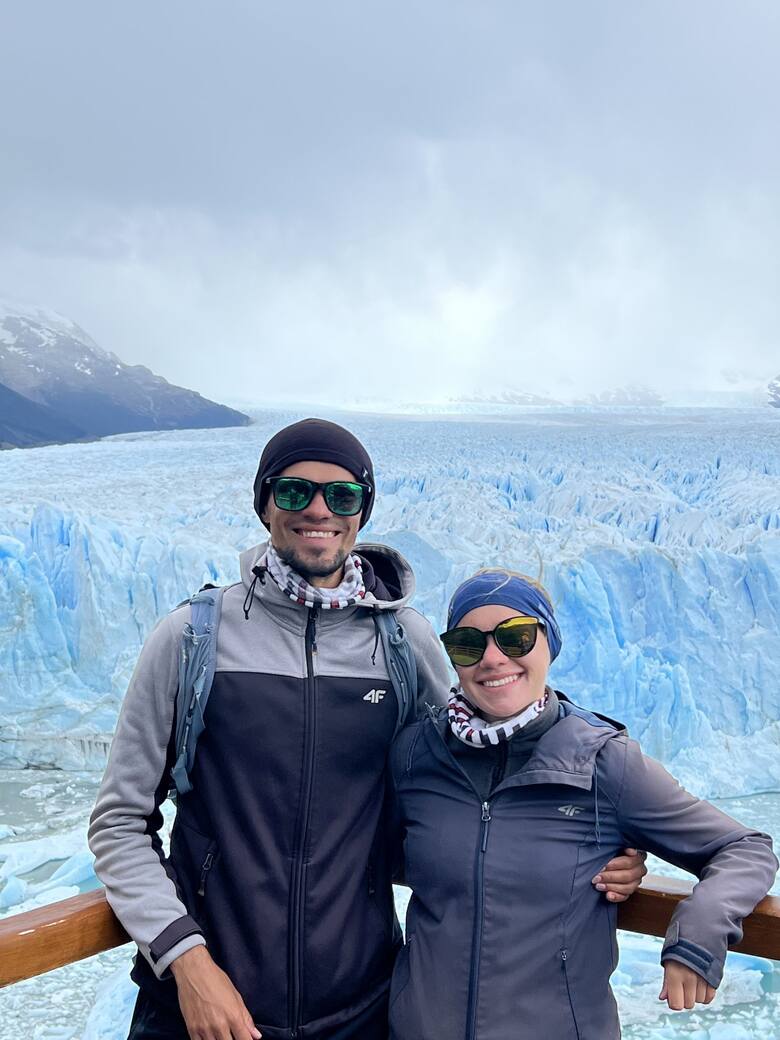 Arek i Ania odwiedzili słynny lodowiec Perito Moreno w Patagonii.