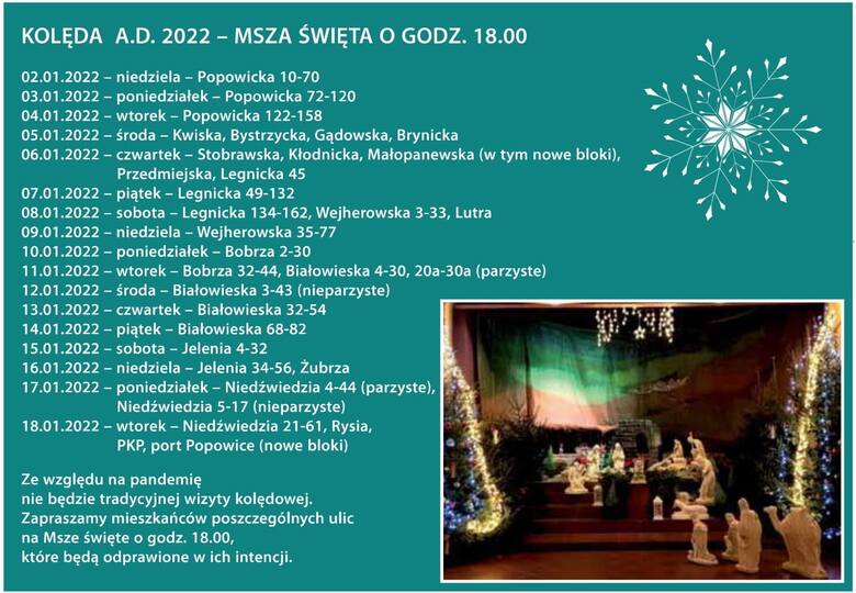 Kolęda 2021/2022. Tak będzie wyglądać wizyta duszpasterska w parafiach we Wrocławiu