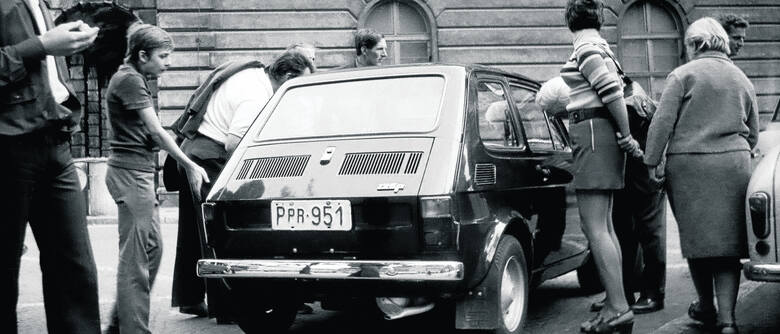 Lato 1973 r. Wszędzie w Polsce auto budziło zainteresowanie Fot: Fiat