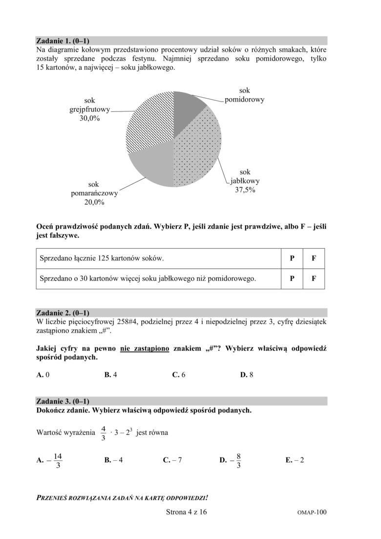 Próbny Egzamin ósmoklasisty Matematyka 2020 Jakie Zadania Pojawią Się Na Teście Kiedy Wyniki 7900