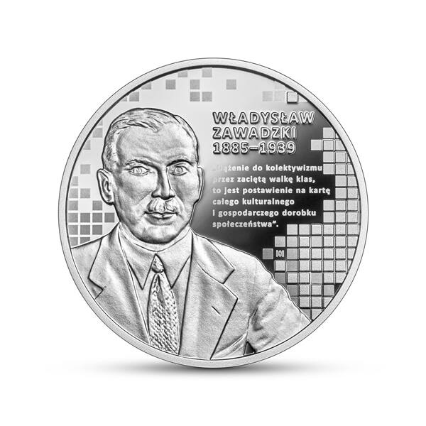 Władysławowi Marianowi Zawadzkiemu Narodowy Bank Polski także poświęcił srebrną monetę o nominale 10 zł. I jej wybito 10 000
