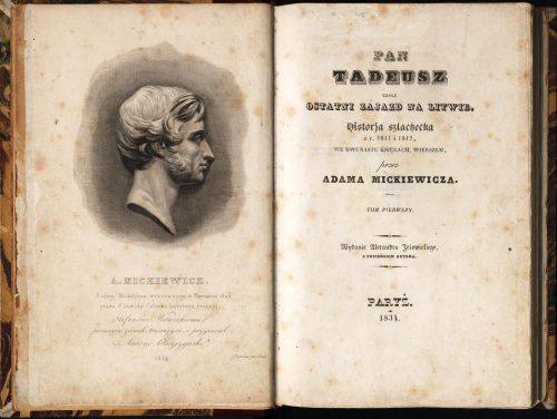 Strona tytułowa pierwszego wydania „Pana Tadeusza”