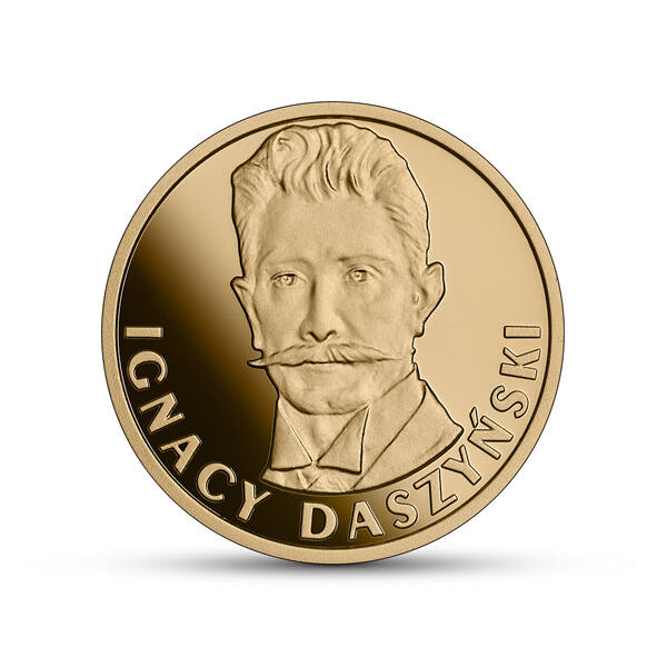 Wizerunek Ignacego Daszyńskiego widnieje na rewersie złotej monety o nominale 100 zł