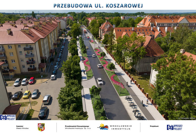 Tak zmieni się ulica Koszarowa. W tym roku ma zakończyć się projektowanie jej remontu.