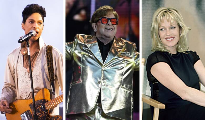 Prince, Elton John, Melanie Griffith