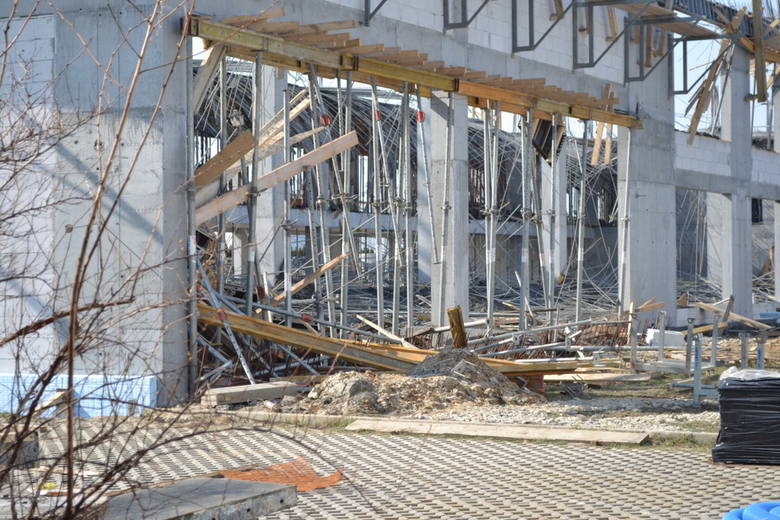 Katastrofa budowlana w Gliwicach: Zawaliła się budowana hala