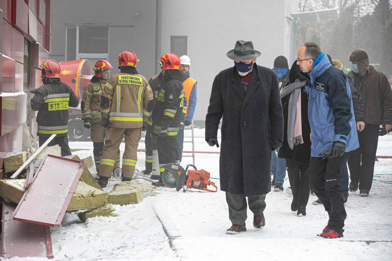 Na miejscu pożaru osobiście zjawił się prezydent Majchrowski