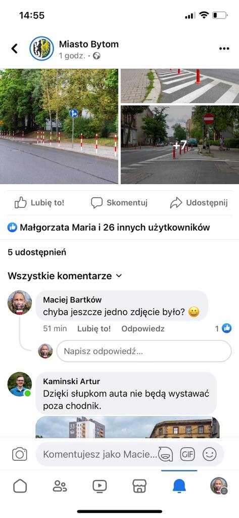 Ukryty komentarz radnego miasta Macieja Bartkowa