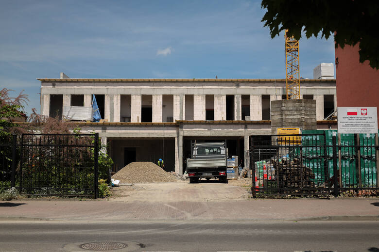 Budowa nowej sali gimnastycznej przy olkuskim „Mechaniku”