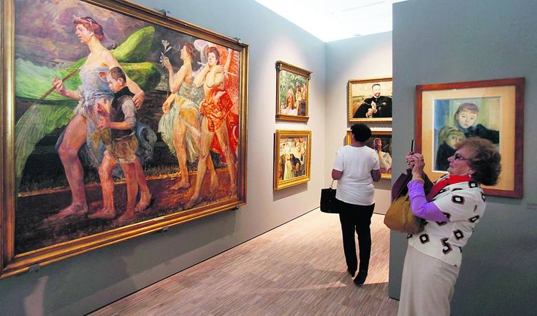 Na razie wystaw w nowym muzeum jest pięć. Na zdjęciu: obraz „Tobiasz z aniołami” Jacka Malczewskiego z 1908 roku z Galerii malarstwa Polskiego 1800-1945