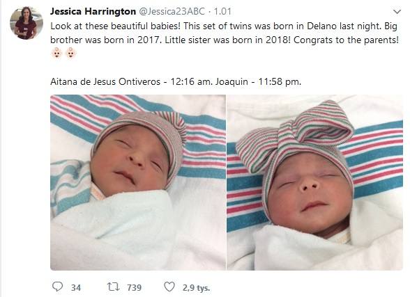 Wyjątkowe bliźniaki – urodziły się w różnych latach