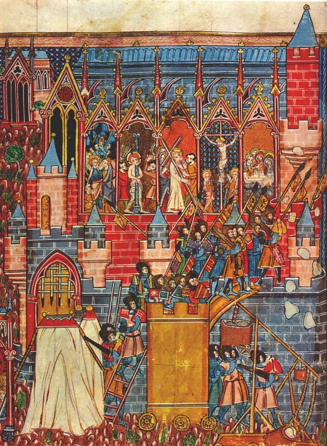 Zdobycie Jerozolimy w 1099 r. (średniowieczny manuskrypt)