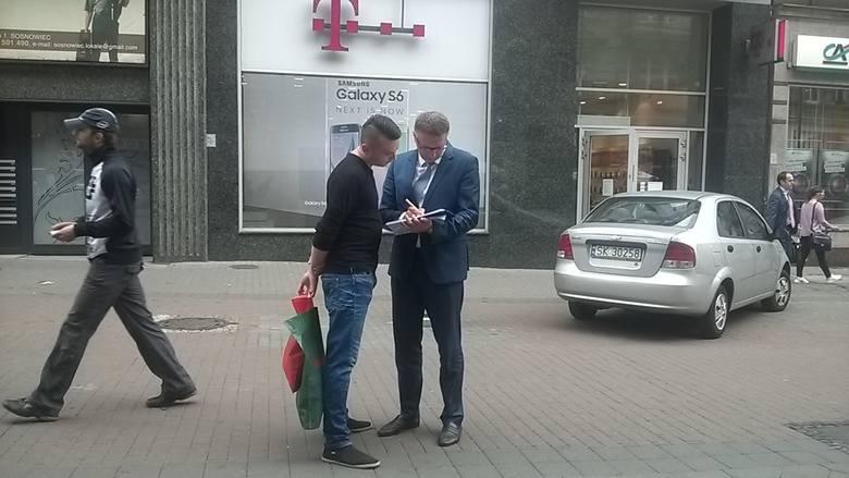 Przemysław Wipler rozpoczął zbiórkę podpisów w Katowicach