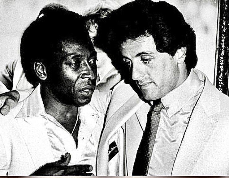 Pele i Sylvester Stallone