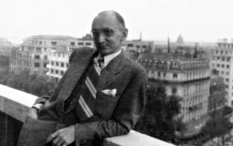 Władysław Pobóg-Malinowski w Paryżu, rok 1957.  Ze zb. dr. Andrzeja Ruszczaka z Gdańska