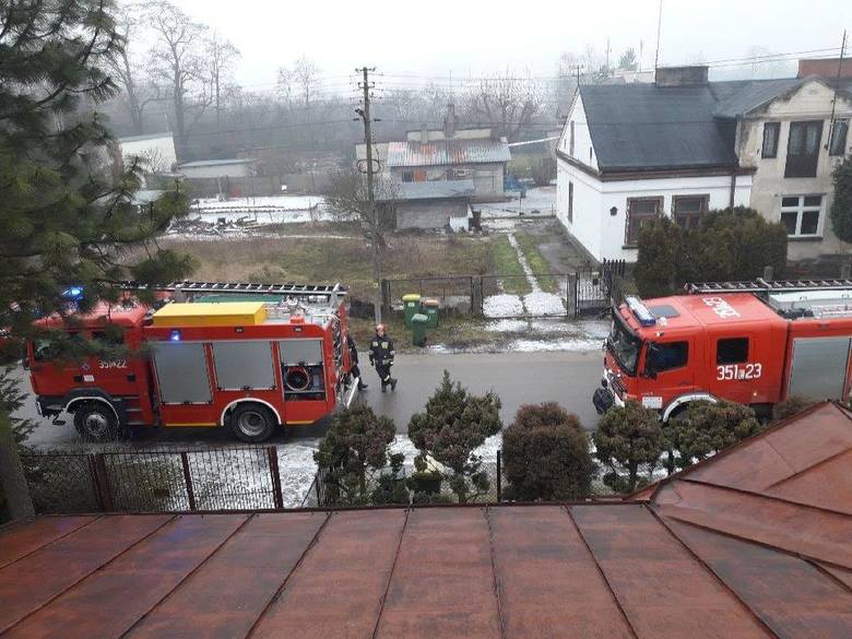 Pożar sadzy w kominie w Skierniewicach [ZDJĘCIA]