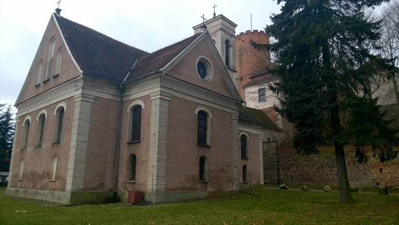 Kościół przy Zamku Joannitów w Łagowie.