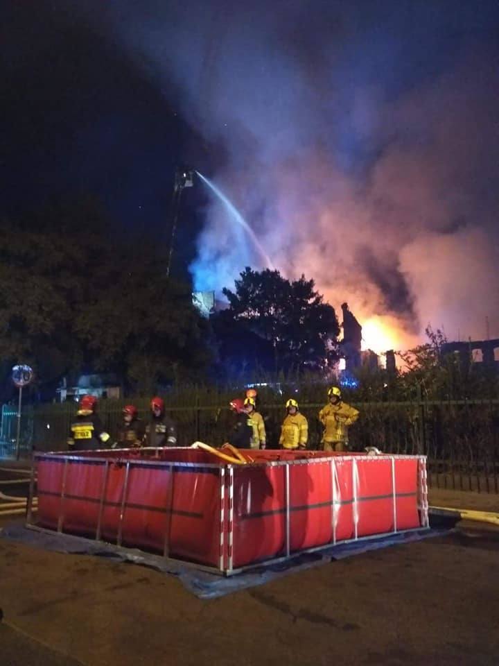  Pożar na ul. Kolejowej w Poznaniu