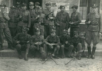 szprotawscy milicjanci w 1945 lub 1946 roku