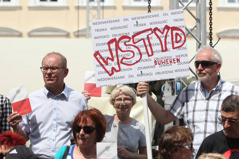 Narodowcy wykrzykiwali hasła przeciw imigrantom i przeciw prezydentowi Rzeszowa, natomiast manifestacja KOD-u odbywała się w milczeniu. Jej uczestnicy trzymali egzemplarze konstytucji. <br /> 