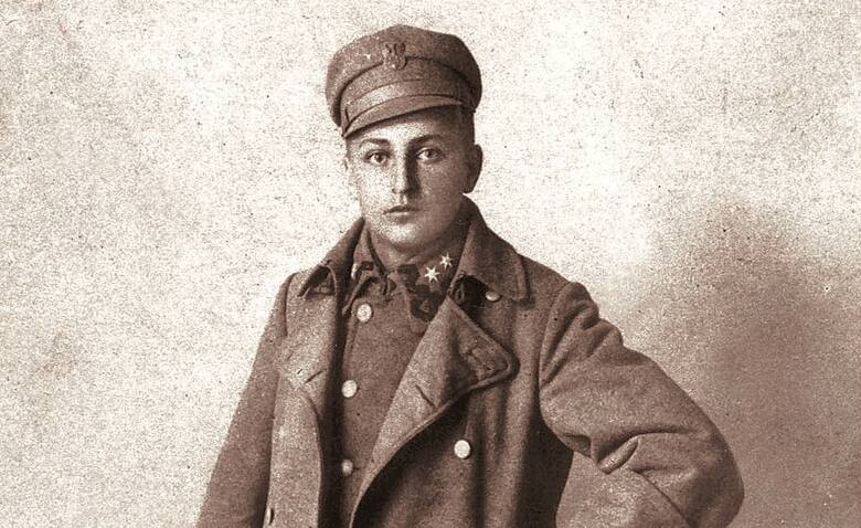 19-letni Lis-Kula w mundurze legionisty, luty 1915.